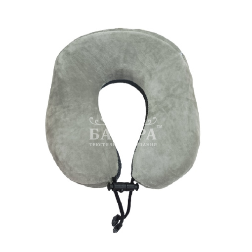Подушка "Анатомическая" Дорожная (с эффектом памяти) Серый