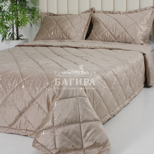 Покрывало Бархат мрамор "LUXURY" Золото