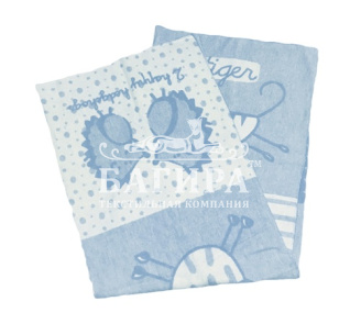 "Квадрат" бело-голубое