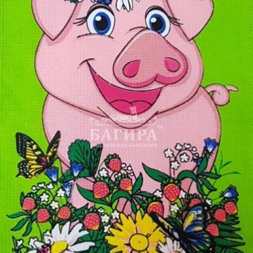 Цветочная поляна салатовый