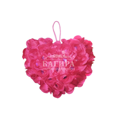 Сердечко с пайетками "Розы"