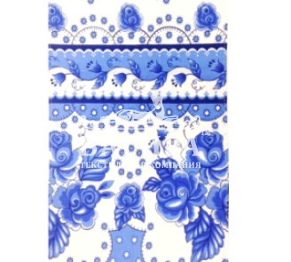 Гжель голубой