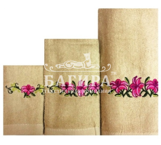 Цветы Бежевый