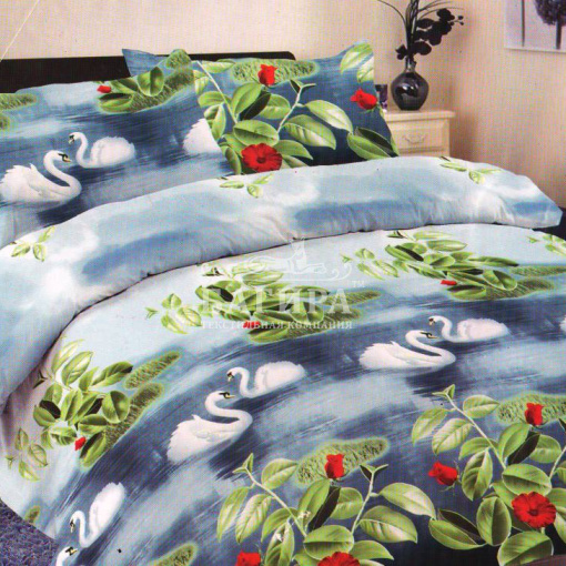 Лебеди на пруду