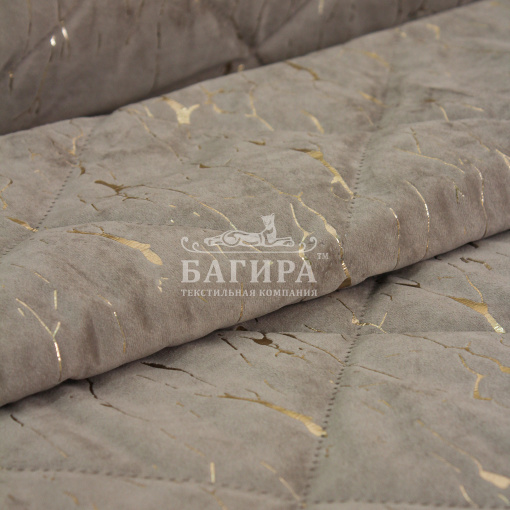 Покрывало Бархат мрамор "LUXURY" Бежевый