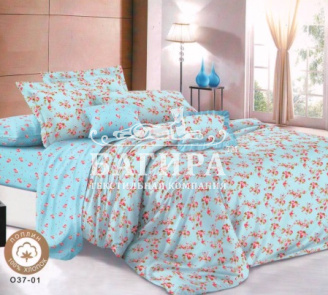 Цветочки на голубом