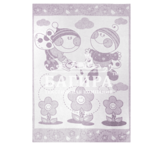 "Букашка" бело-лиловое