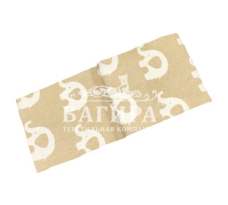 "Слоны" бело-бежевое