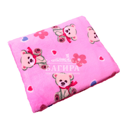 Мишки на розовом