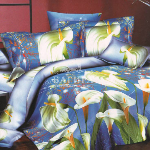 Каллы на синем