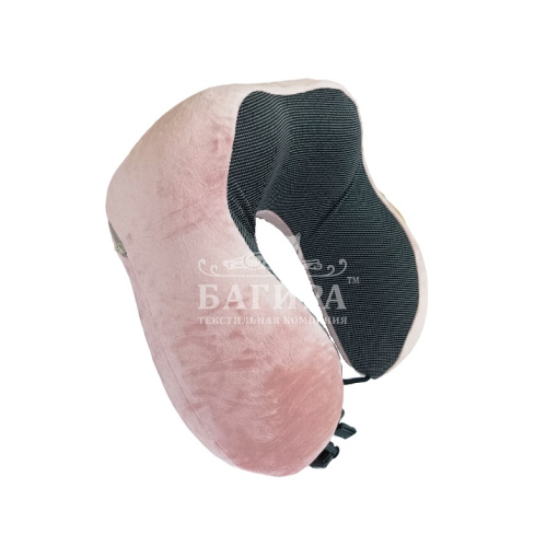 Подушка "Анатомическая" Дорожная (с эффектом памяти) Розовый