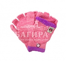 Перчатки-варежки для девочек "Эйфен" №А784 (6-9 лет)