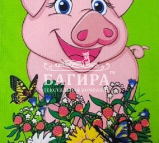 Цветочная поляна салатовый