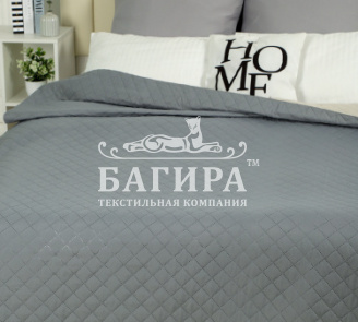 Покрывало "Полисатин" Эконом Серый
