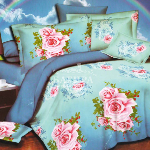 Розочки на голубом