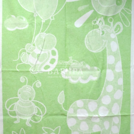 "Жираф" бело-салатовое
