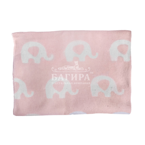 "Слоны" бело-розовое