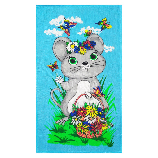 Мышка (вид 4) Голубой