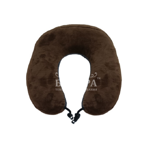 Подушка "Анатомическая" Дорожная (с эффектом памяти) Шоколад