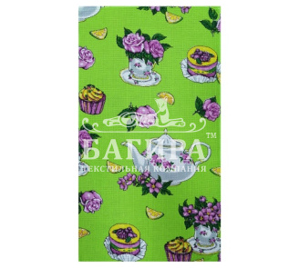 Чай с кексом Салатовый