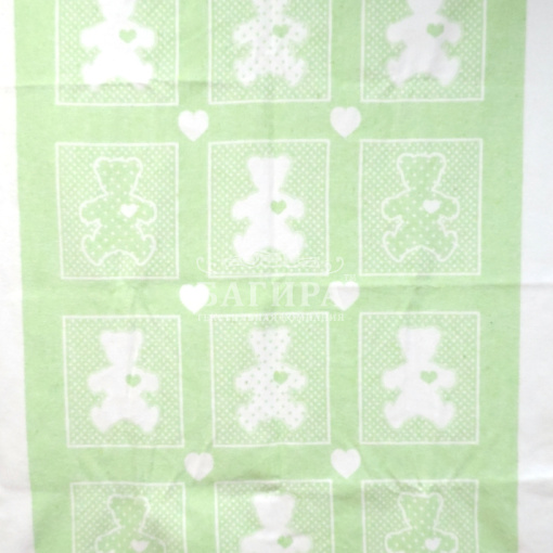 "Барни" бело-салатовое