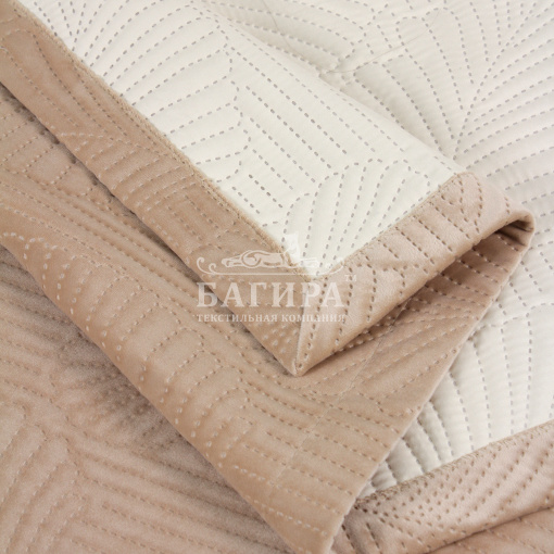 Покрывало Бархат полуглянец "VERONA" Бежевый