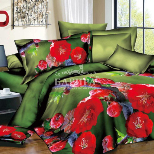 Мак в зелени