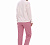 П571   Пижама женская с брюками "Молочная роза" Картинка 9989802