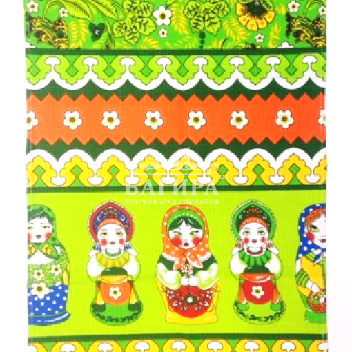 Матрешки зеленый