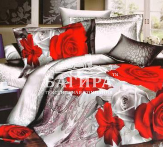 Алая роза на белом