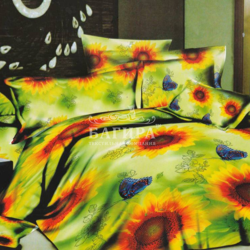 Подсолнух с бабочкой