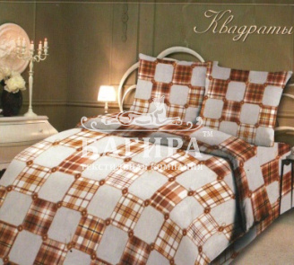 Постельное бельё "Бязь ГОСТ, Шуя" Квадраты