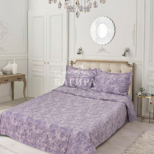 Покрывало Софт мрамор "CHARM" Сирень