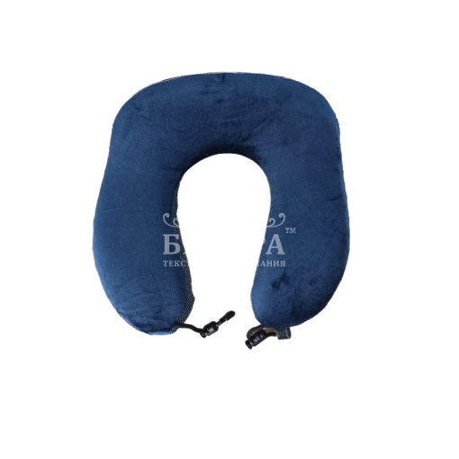 Подушка "Анатомическая" Дорожная (с эффектом памяти) Темно-синий