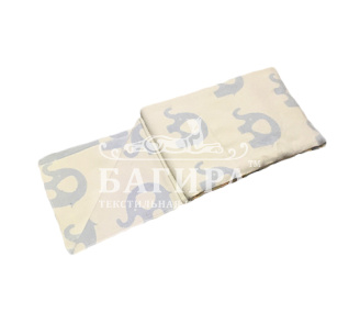 "Слоны" бело-голубое