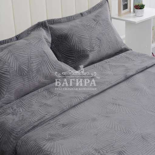 Покрывало Бархат полуглянец "VERONA" Серый