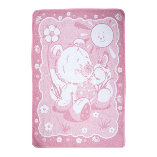 "Медвежонок" бело-розовое