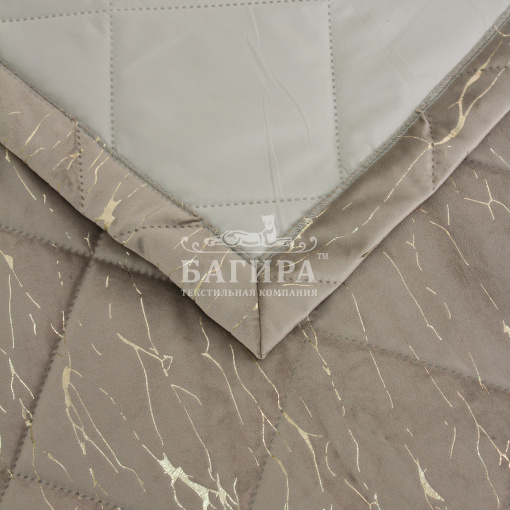 Покрывало Бархат мрамор "LUXURY" Бежевый