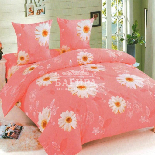 Ромашки на розовом