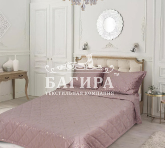 Покрывало Бархат мрамор "LUXURY" Пудра