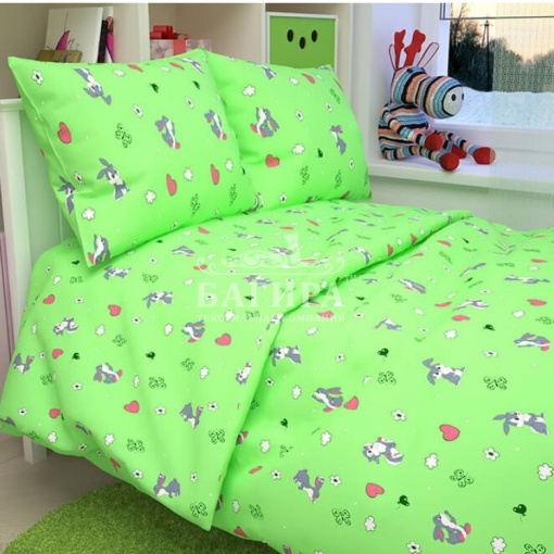 Зайки серые зеленый