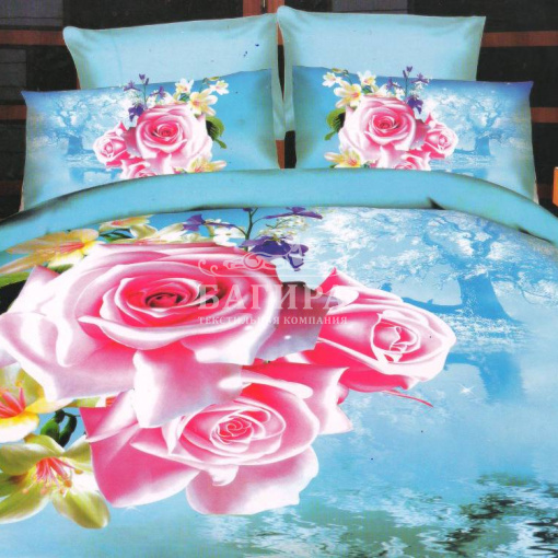 Розы на голубом