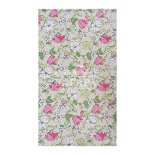 Нежные цветы Бежевый