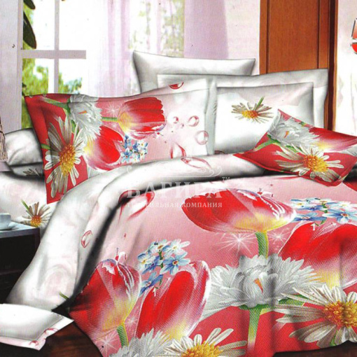 Тюльпаны и ромашка