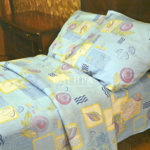 Городские цветы (голубой)