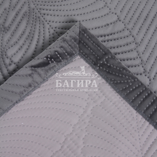 Покрывало Бархат полуглянец "VERONA" Серый