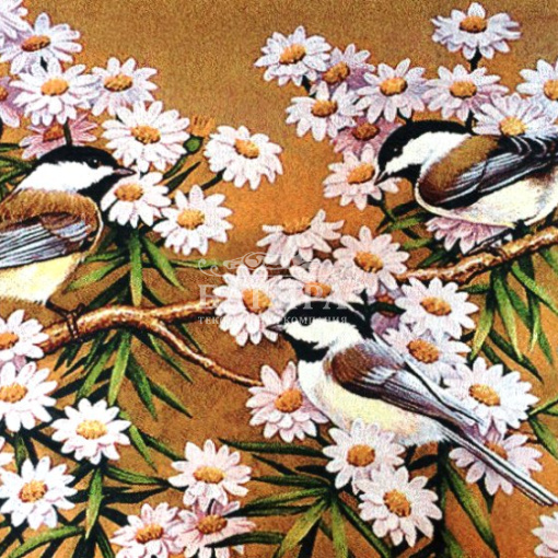 Птички и цветы