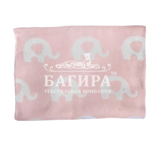 "Слоны" бело-розовое