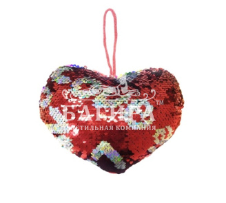 Сердечко с пайетками "Love"