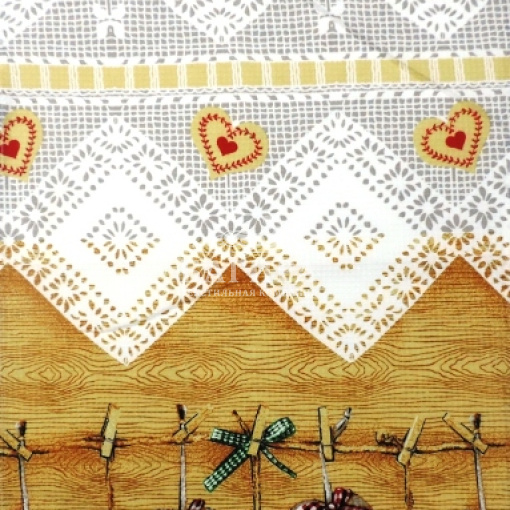 Сердечки коричневый